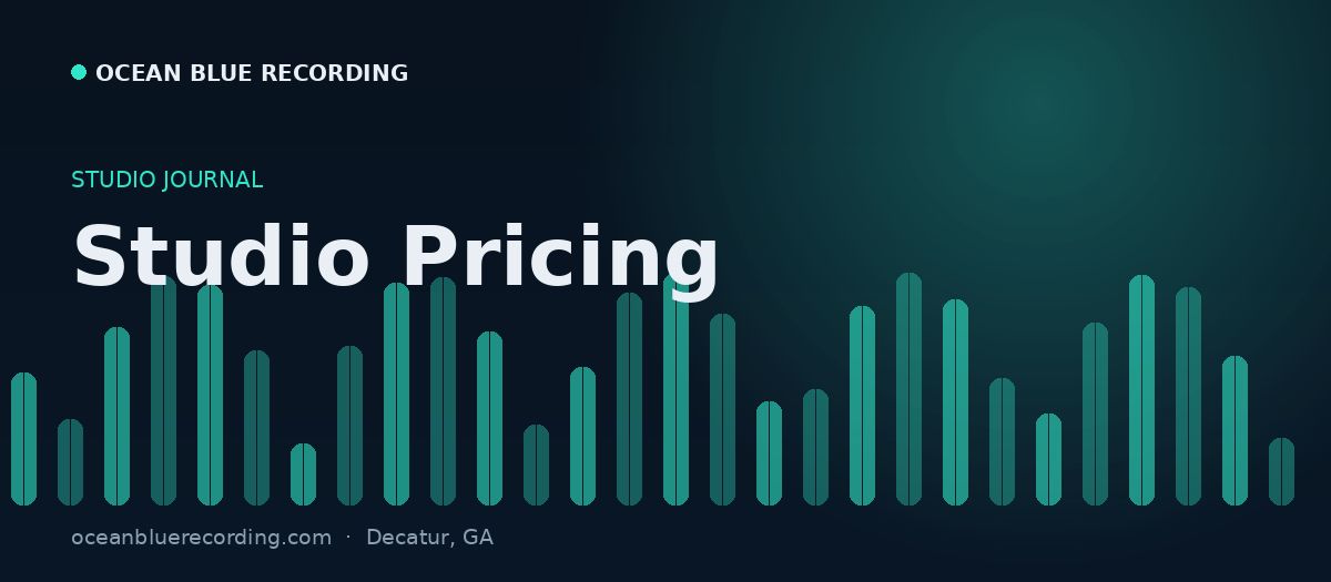 How Much Does Studio Time Cost in Atlanta? 2026 Recording Studio Pricing Guide